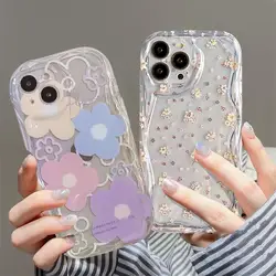 Funda Huawei Honor 90 Lite 5G con flores 3D y borde curvo
