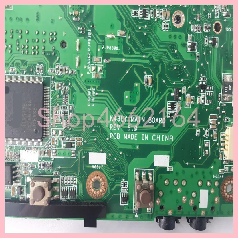 K43LY con i3-2th Gen CPU HD6470-1GB GPU placa base para ordenador portátil para ASUS X84HR K84HR K84LY X44H X84H K43LY placa base 100% probado OK - imagen 5