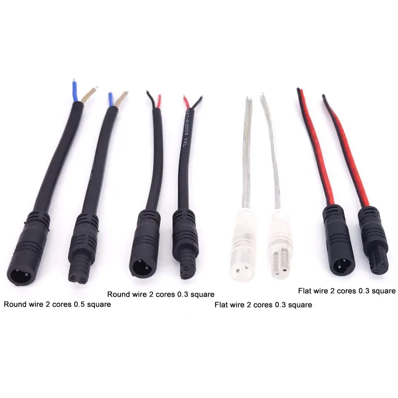 08A Super Mini conector rápido 2 pines 0,3/0,5 cuadrado 1M 3M enchufe de aviación macho-hembra a tope impermeable energía Industrial LED para exteriores - imagen 2