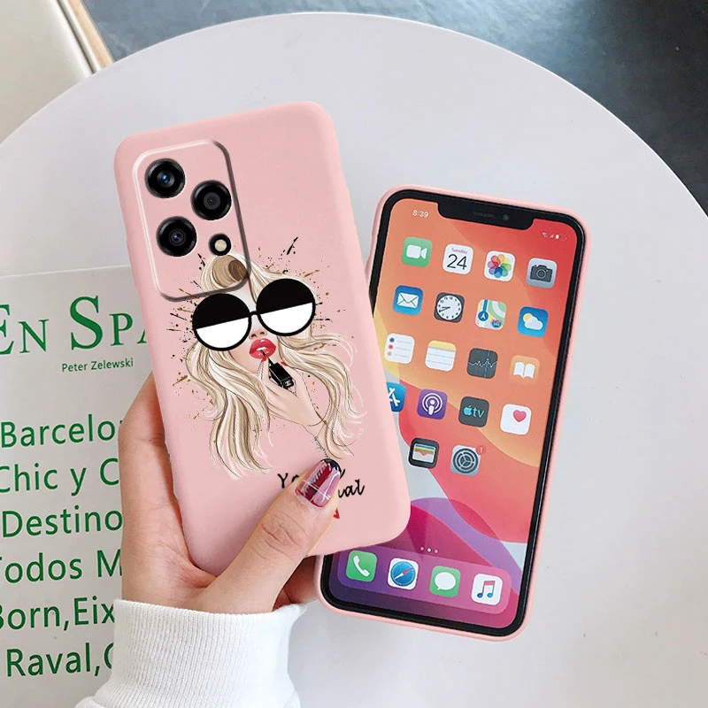 Funda de teléfono con flores coloridas para Honor 200 Lite, Fundas suaves de TPU, carcasa de mariposa de lujo para Honor 200 Honor200 90 Lite, bonita - imagen 5