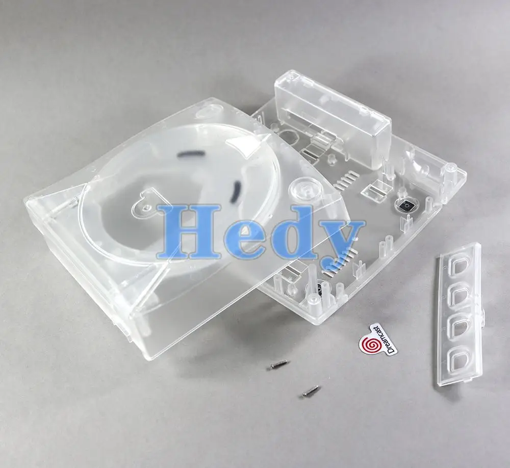 Carcasa protectora de repuesto para consola de juegos SEGA Dreamcast DC, accesorios para juegos, funda translúcida, 4 Uds. - imagen 4
