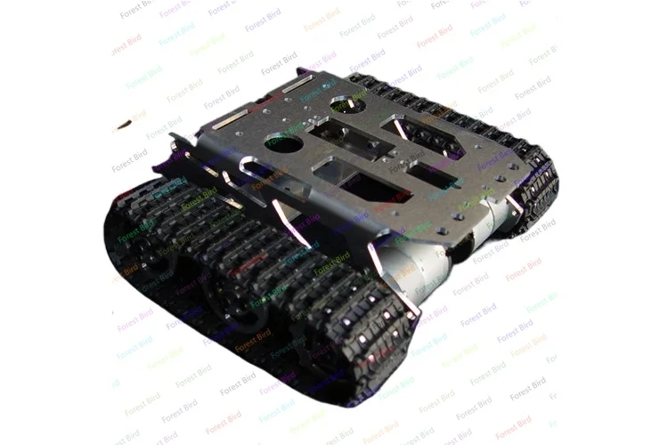 Chasis de tanque, coche inteligente, chasis sobre orugas, coche sobre orugas, coche tanque, robot tanque motor de metal A