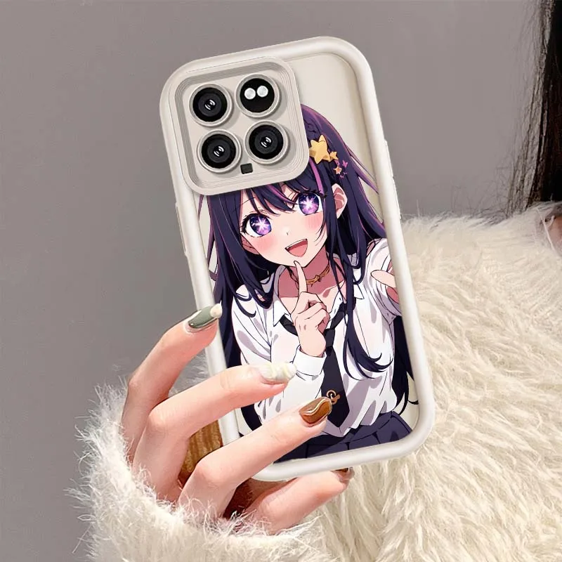 Chica de Anime Hoshino para Xiaomi Mi 17 15 14 13 12 11 12T 13T 14T Pro Max Lite NE 5G funda de teléfono con escalera de ojos - imagen 3