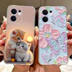 OPPO Reno13F 5G Funda Transparente TPU Silicona Suave Delgada