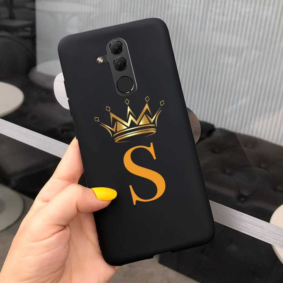 Para Huawei Mate 20 Lite funda SNE-AL00 SNE-LX1 funda de lujo con letras de pareja funda de teléfono de silicona suave para Huawei Mate 20 Lite Coque - imagen 5
