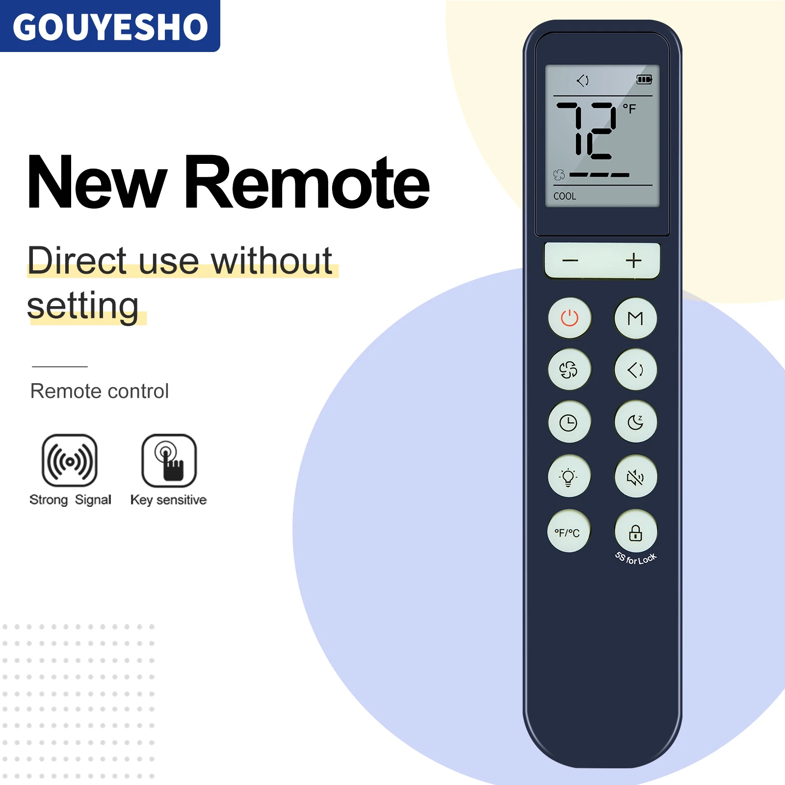 Para acondicionadores portátiles Dreo para control remoto de dormitorio - imagen 2