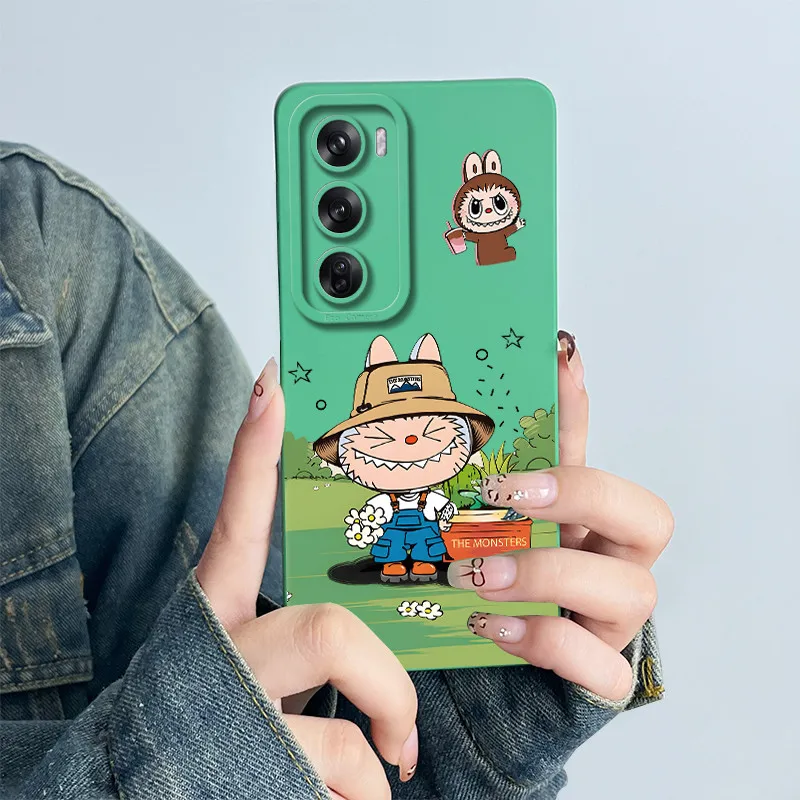 Para OPPO Reno12 Pro 5G funda encantadora de dibujos animados de silicona líquida Fundas suaves a prueba de golpes funda de teléfono para OPPO Reno 12 12Pro Fundas Capa - imagen 4