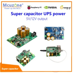 UPS Supercondensador Raspberry Pi, Convertidor 7-24 V a 5/12 V