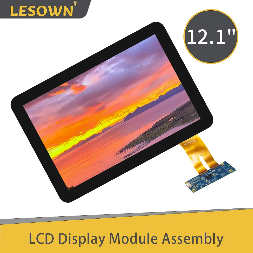LESOWN-Módulo de pantalla secundaria pequeña para equipo médico y PC, pantalla táctil capacitiva de 12,1 pulgadas, IPS, HDMI, LCD, 1280x800
