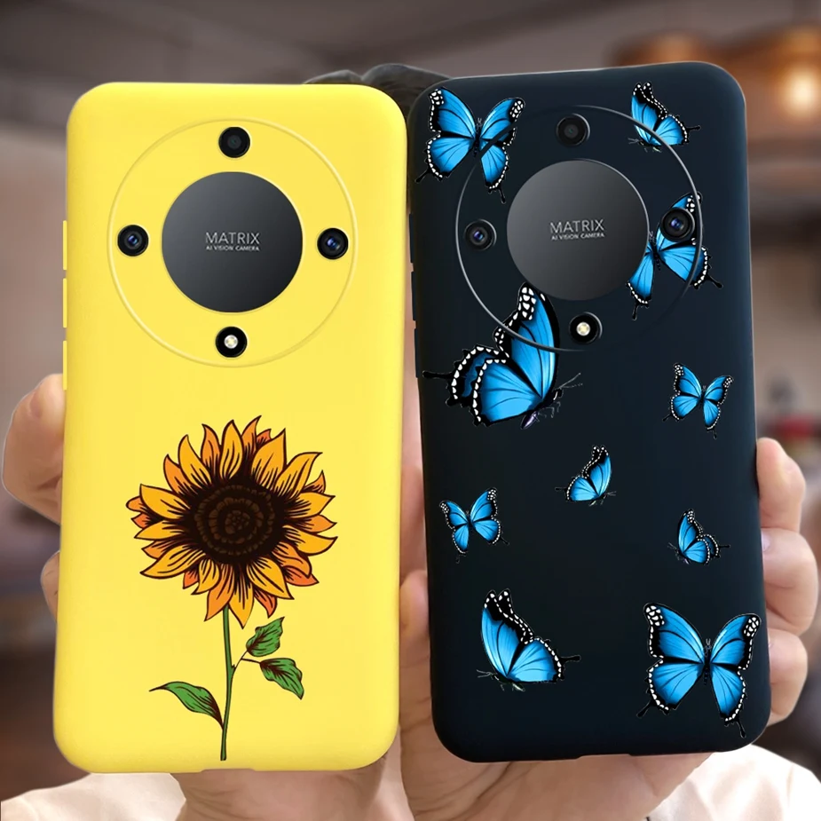 Funda de silicona suave para Honor Magic6 Lite, carcasa de girasol para chicas bonitas, parachoques para Honor Magic6 Lite, Honor X9b - imagen 4