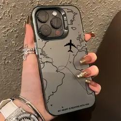 Funda Antigolpes para iPhone 7-16 con Diseño de Avión