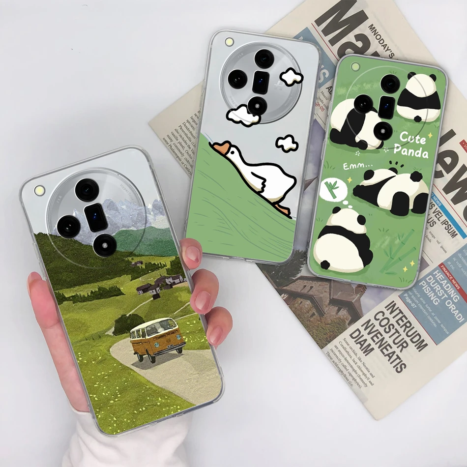 Para Oppo Find X7 Pro Ultra Funda de teléfono estilo informal suave y delgado TPU transparente carcasa de silicona para Oppo Find X 7 Funda ligera - imagen 4