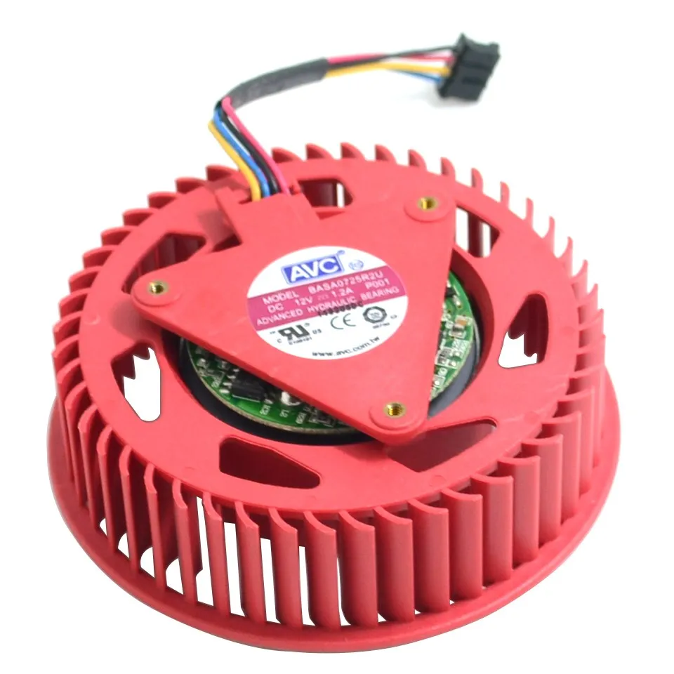 Ventilador de tarjeta de vídeo AVC BASA0725R2U, 12V, 1.20A ATI HD5870 HD5970 HD5850 Turbo, ventilador de tarjeta gráfica, turbina FD9238H12S