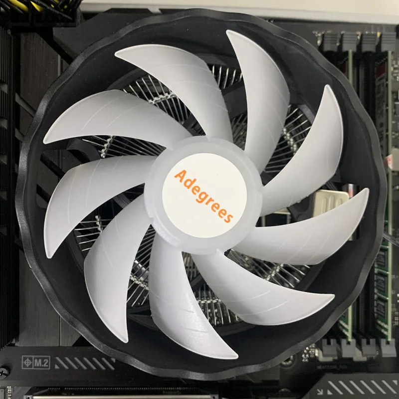 CPU PC radiador procesador de 3 pines ventilador enfriador de aire para Intel 775 1150 1151 1155 1156 1200 1700 AM3 AM4 X79 X99 disipador de calor de PC - imagen 2