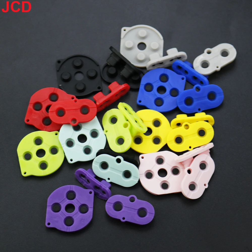JCD-Juego de 5 botones conductores de goma, A-B d-pad para Game Boy Color GBC, carcasa de silicona, teclado de selección de inicio - imagen 2