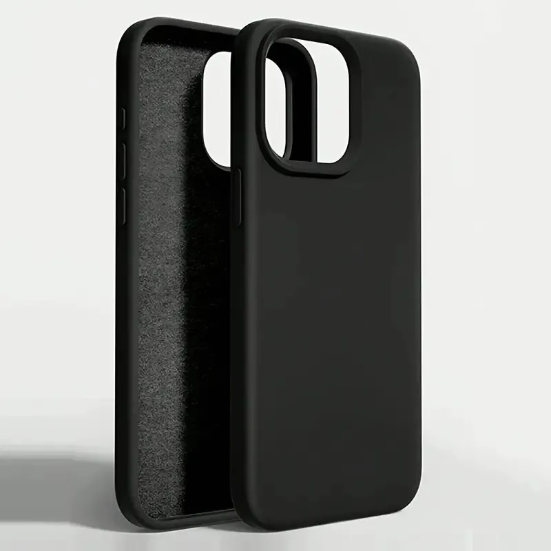 Funda de teléfono suave de silicona líquida de Color sólido de lujo para iPhone 16 Pro Max 11 13 12 14 15 Pro Max cubierta trasera de protección a prueba de golpes - imagen 4