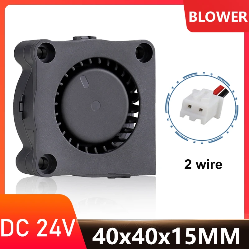 Gdstime 40x40x15MM 24V DC Turbo soplador 40MM 4CM ventilador Radial centrífugo 4015 enfriador sin escobillas accesorios de impresora 3D radiador