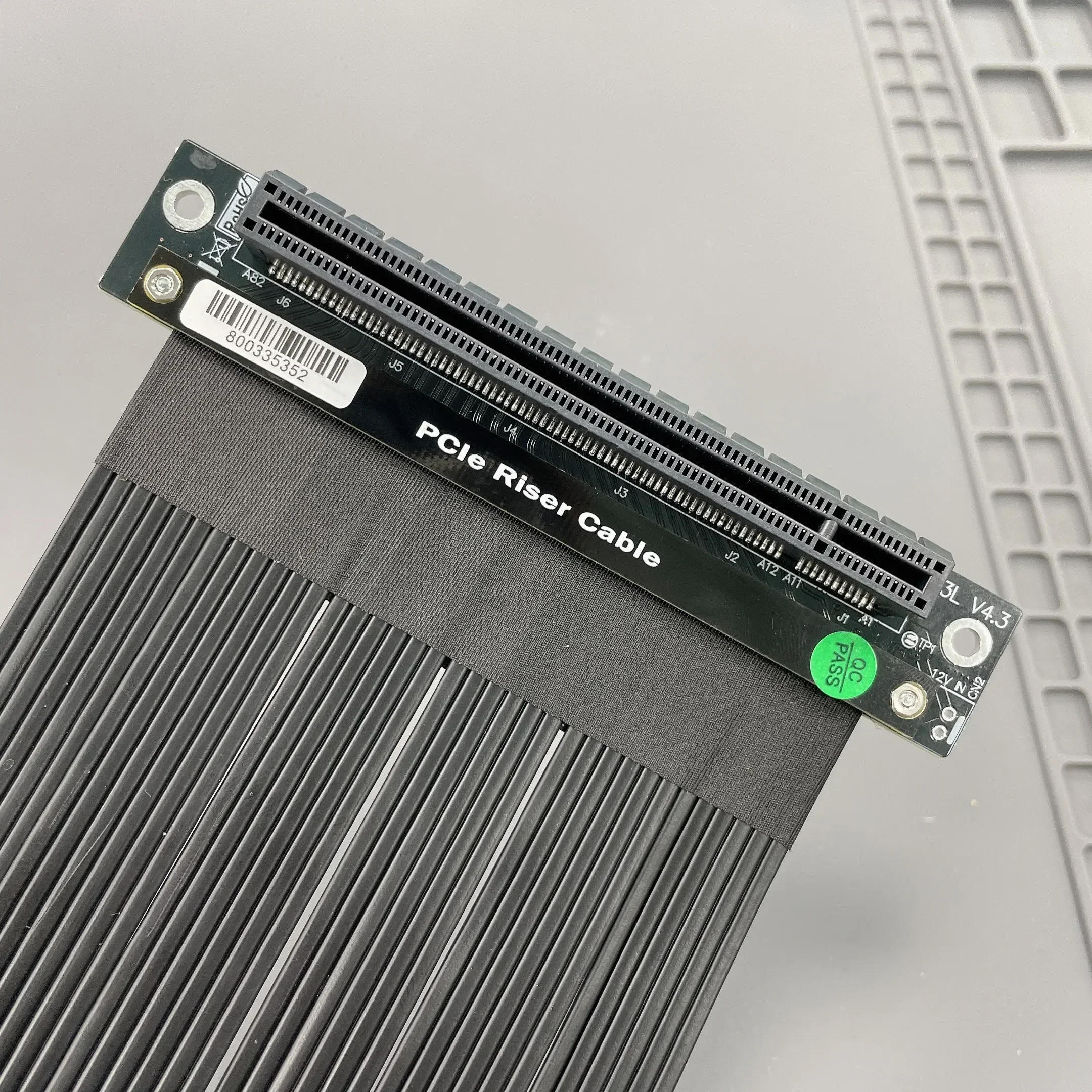 Adt-link-Cable elevador PCI-E 3,0x16, Cable de extensión de tarjeta gráfica, esquina de 90 °, 180 °, 270 °, Gen3.0, adaptador Vertical GTX 1080Ti - imagen 3