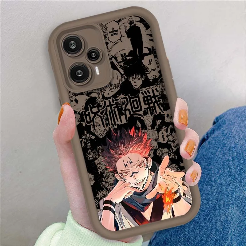 Jujutsu Kaisen Yuji Sukuna para Xiaomi Poco X3 X4 X5 X6 X7 C65 C75 M4 M5 M5S F6 F4 F5 Pro GT NFC Eye Ladder funda de teléfono - imagen 4
