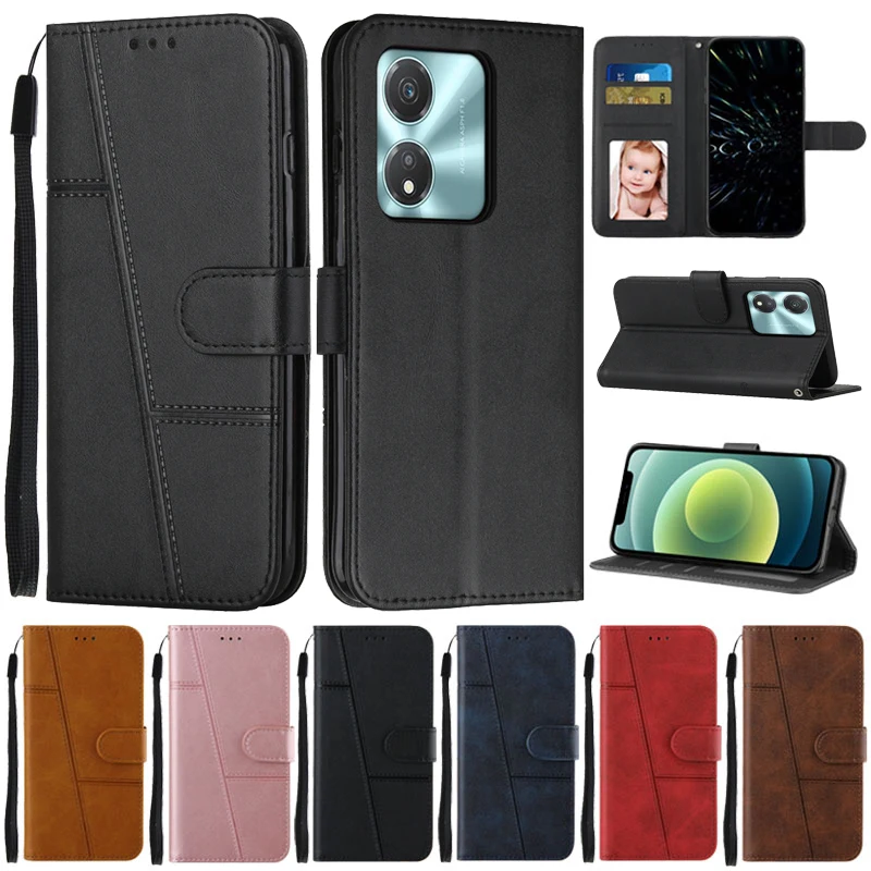 Para Honor X5C Plus Funda con tapa tipo billetera cubierta de libro para Coque Honor X5c Plus NLA-LX1 HonorX5C Fundas protectoras de cuero para teléfono Funda - imagen 2