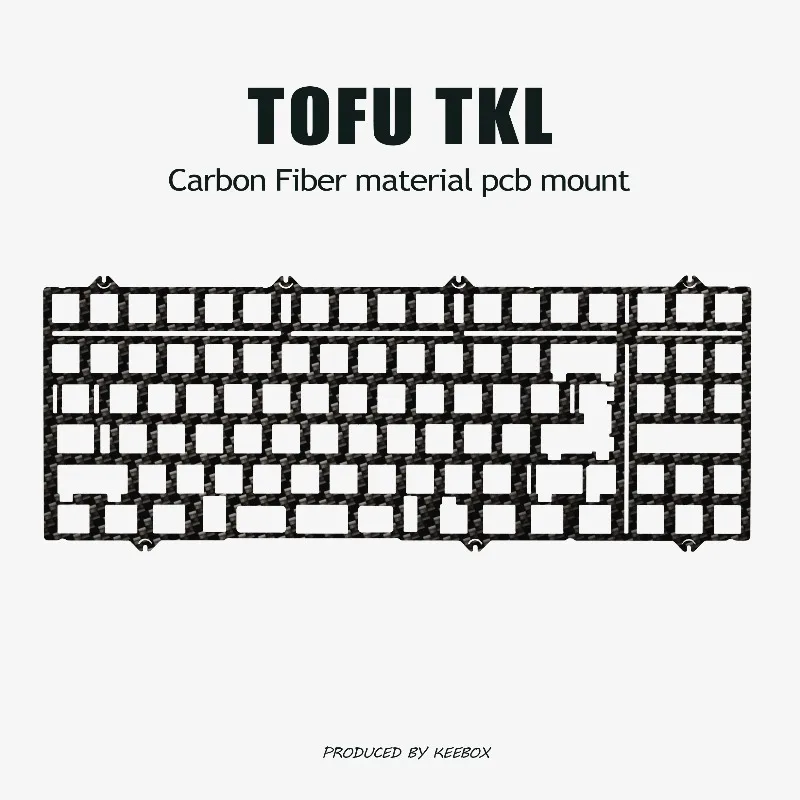 Tablero de posicionamiento de teclado TOFU TKL, PC personalizado, aluminio, PP, fibra de carbono, ergonómico, juego de deportes electrónicos, accesorios de teclado mecánico - imagen 3