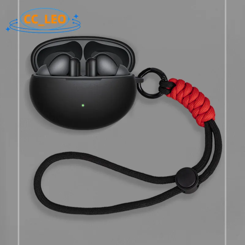 Para HuaWei FreeBuds 6i funda HuaWei FreeBuds 5i funda suave de silicona lindo colgante con cordón HuaWei FreeBuds 6i funda protectora - imagen 5