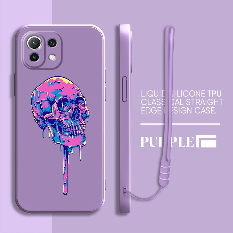 Funda suave para Xiaomi Mi 13 10T 11T 12T Pro 11 12 Lite Cool Cartoon Skull - imagen 5