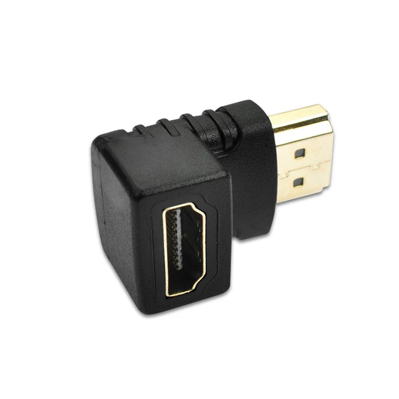 Adaptador HDMI macho a hembra compatible con HDMI, convertidor extensor compatible con HDMI, 90 grados, ángulo de 270 grados, HDTV - imagen 3