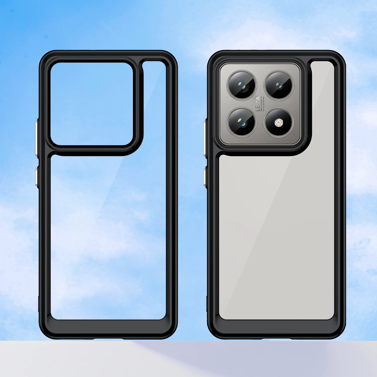 Para Xiaomi 14T Pro funda transparente Xiaomi 14T Pro funda Fundas Shell Coque duro translúcido a prueba de golpes parachoques de teléfono Xiaomi 14T Pro - imagen 5