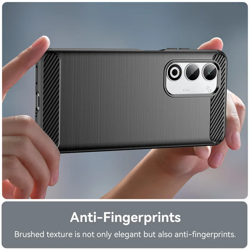 Para OPPO A5 5G funda para OPPO A5 Pro A5 Energy A5 4G 5G 2025 cubierta de fibra de carbono a prueba de golpes parachoques de silicona para OPPO A5 4G 2025 - imagen 5