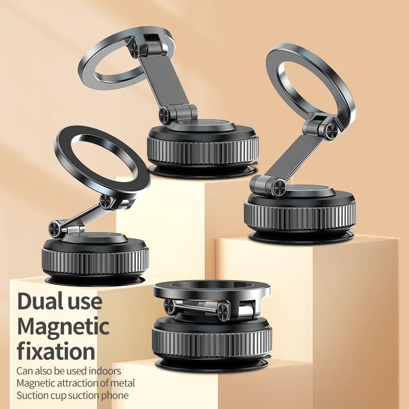 2025 Nuevo soporte eléctrico para teléfono de coche con adsorción al vacío 360 ° Soporte magnético fuerte de rotación para teléfono inteligente iphone12-16 Pro Max - imagen 5