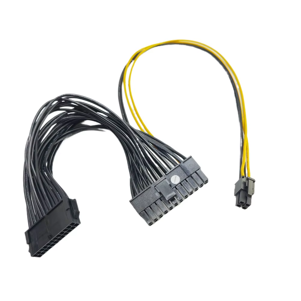 HP Changyou Mini Cable alimentación macho hembra 24+4 pines CPU - imagen 2