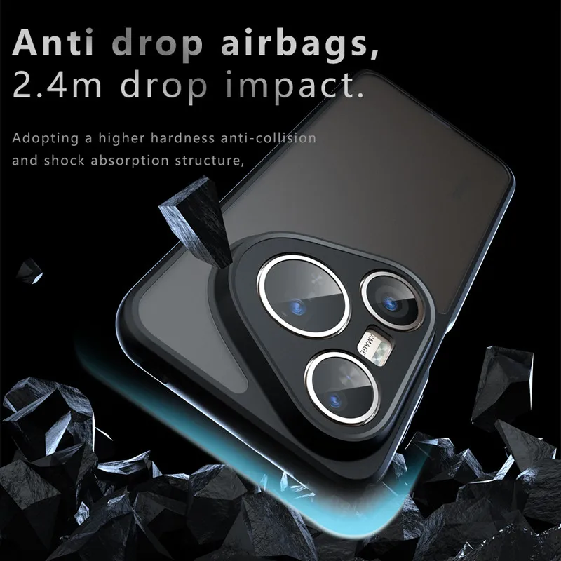 Para Huawei Pura 80, 80 Pro+, 80 Ultra Funda ELVEV Airbags anticaída TPU Funda dura para teléfono con sensación de piel para PC - imagen 2