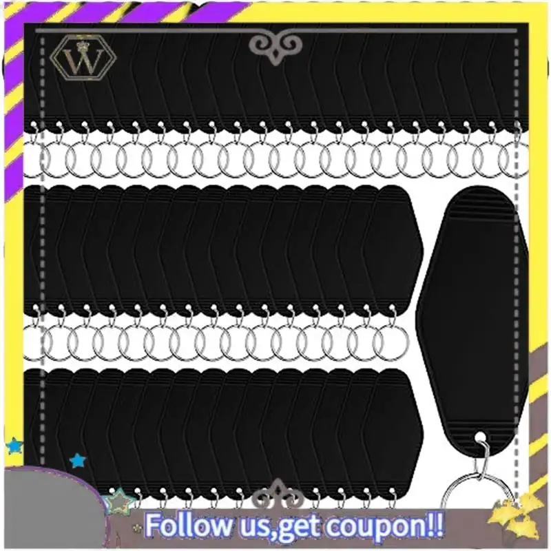 Nuevo 50 Uds llavero de motel llavero de Hotel en blanco llavero Vintage de sublimación a granel para manualidades DIY adorno