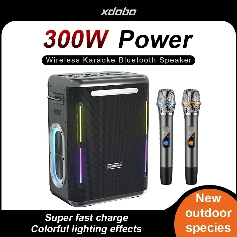 XDOBO Party 1981 300W Altavoz Bluetooth De alta potencia al aire libre impermeable portátil Karaoke fiesta altavoz bajo Caixa De Som 30000mAh - imagen 2
