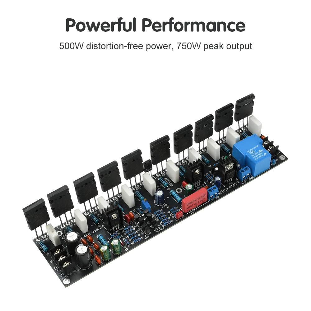 AMPLIFICADOR DE POTENCIA de un solo canal DC 20 ~ 90V 500W 943 + 5200 amplificador de Audio de tubo de alta potencia para altavoz de 15W amplificador de cine en casa - imagen 3