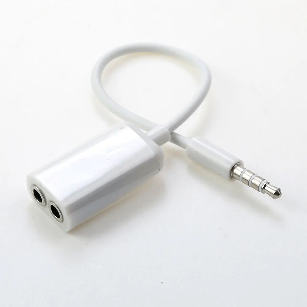 Cable divisor de auriculares para iPhone y iPod, conector dual de 3,5mm, 1 macho y 2 hembra, de alta calidad, 1 ud., nuevo - imagen 3