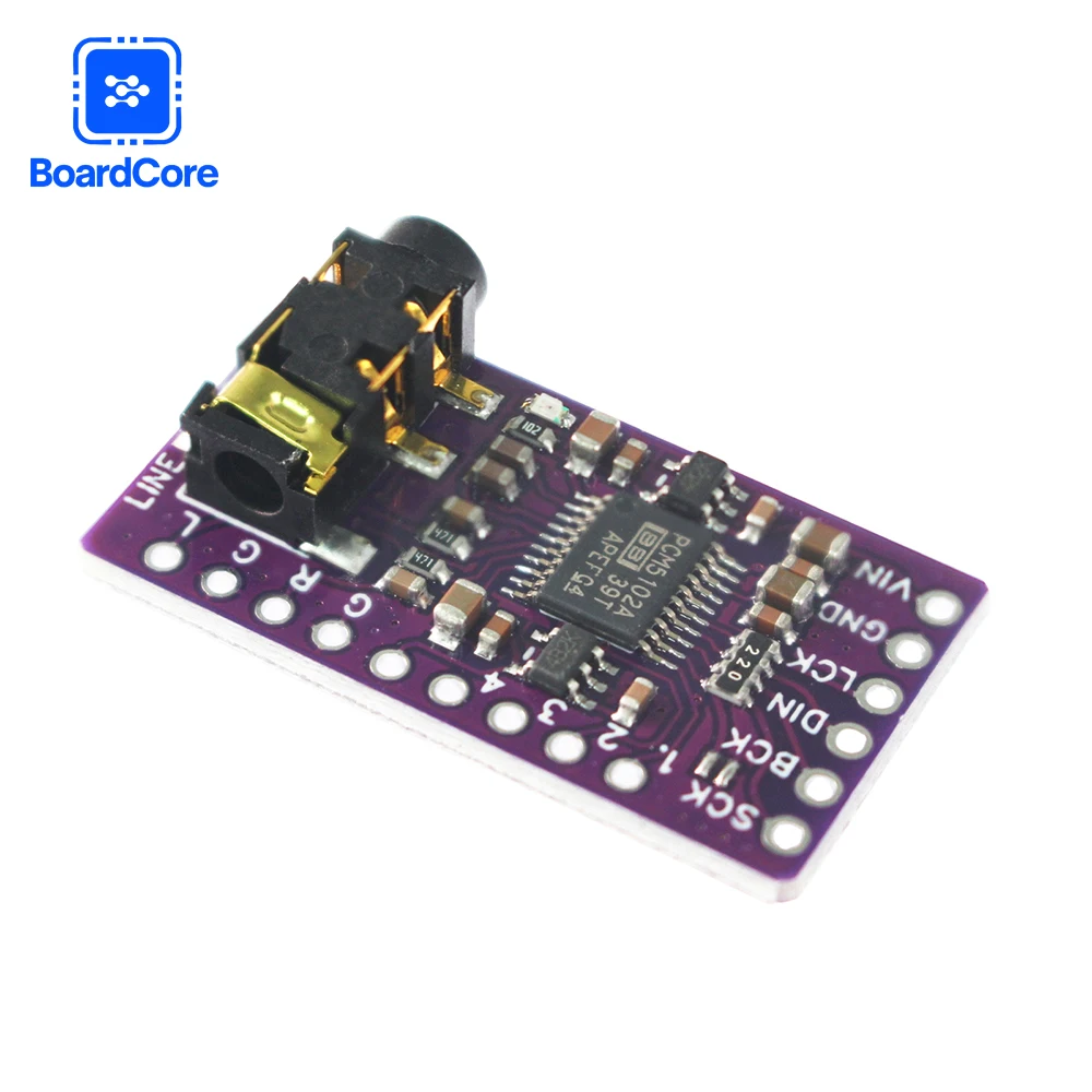 Módulo de reproductor PCM5102 I2s Dac, GY-PCM5102, I2S, para Raspberry Pi, placa de formato PHAT, placa de Audio Digital PCM5102A, 1/2 Uds. - imagen 3