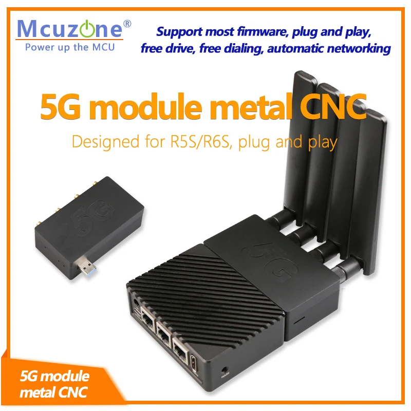 Módulo 5G de metal CNC compatible con la mayoría de firmware, plug and play, unidad libre, marcación gratuita, red automática