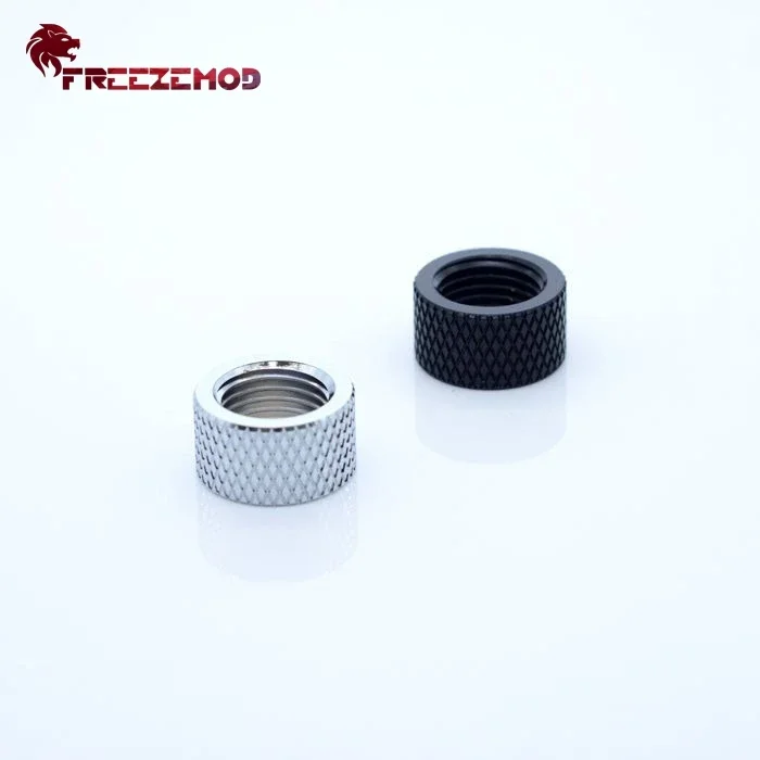 FREEZEMOD doble rosca G1/4 hembra 10MM extensor de conector de junta a tope patrón de diamante Compute PC accesorio enfriador de agua HYCZT-B10 - imagen 3