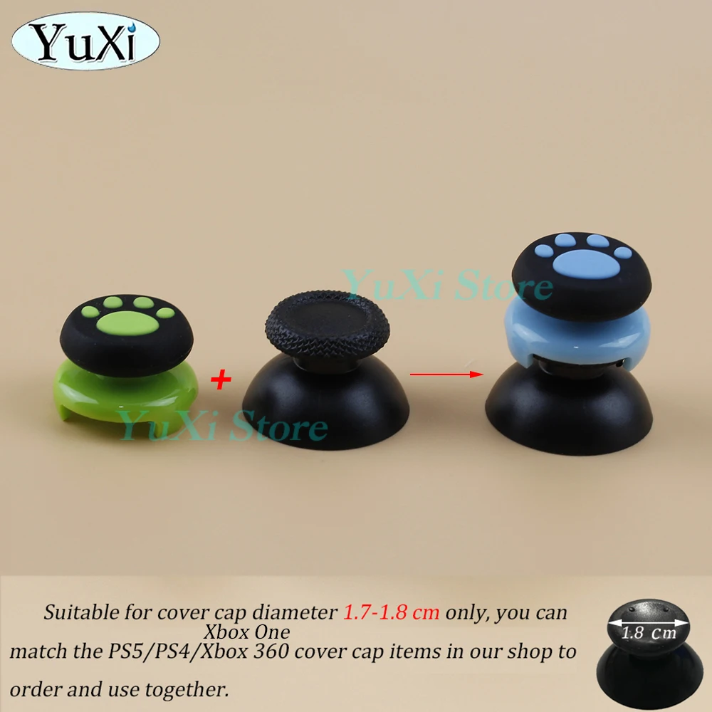 Tapas de agarre para pulgar, tapas de silicona analógicas para PS5, PS4,/Pro/Slim PS3, Xbox One360, controlador de mando, tapa de silicona, 1 ud. - imagen 2