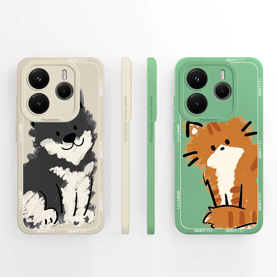 Para Redmi Note 14 Pro Plus 14S funda leopardo suave silicona líquida funda trasera de teléfono para Redmi Note14 4G 5G parachoques de protección completa - imagen 4