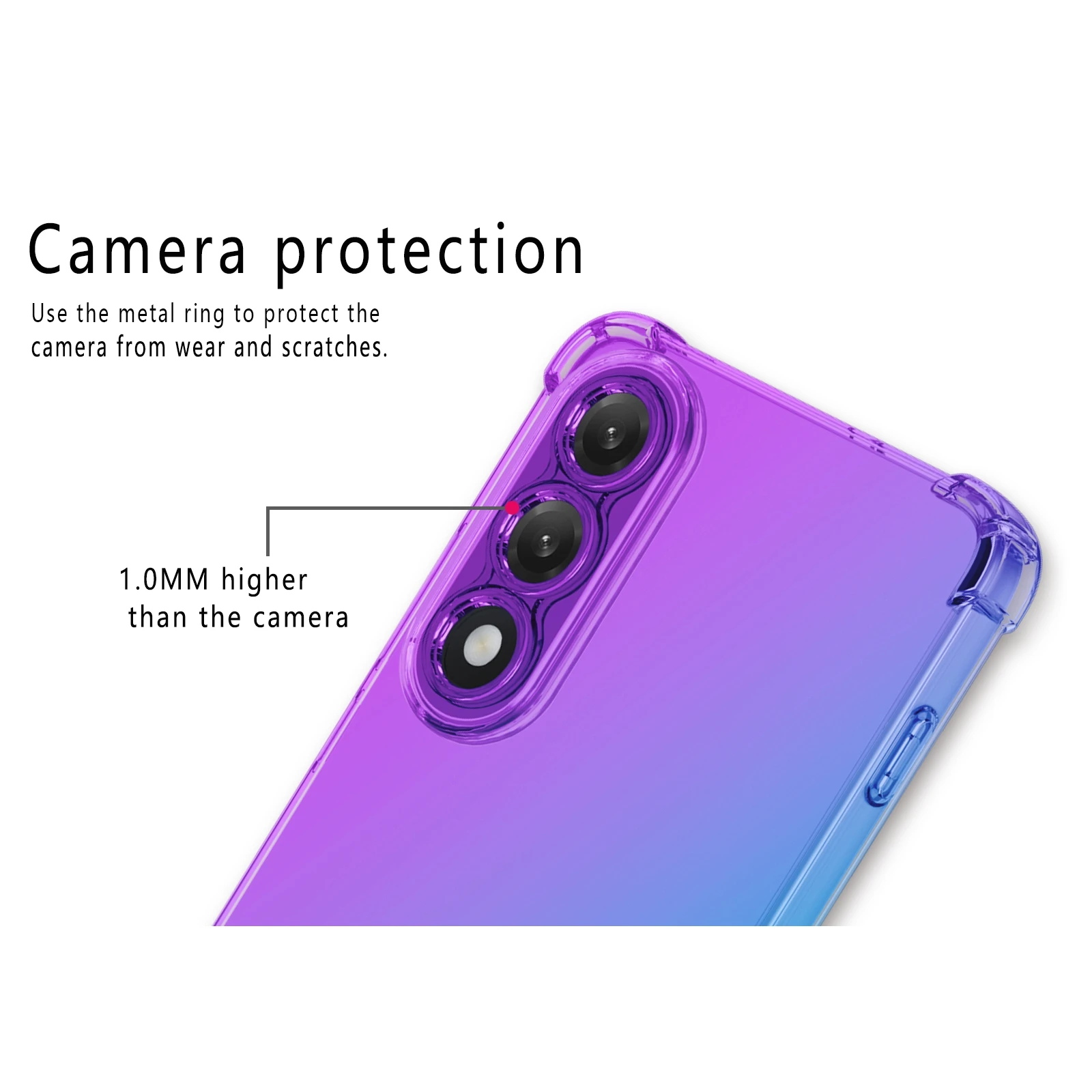 Funda de TPU con gradiente a prueba de golpes de cuatro esquinas para OnePlus Nord 5 CE 5 CE5 5G, funda protectora con marco, Fundas Coque Capa - imagen 4