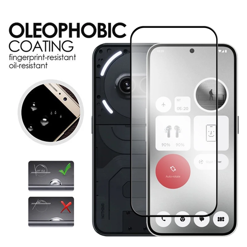 For Nothing Phone 2a Glass Nothing Phone 2a vidrio templado 2.5D cubierta completa pegamento HD Protector de pantalla para Nothing Phone (2a) película - imagen 4