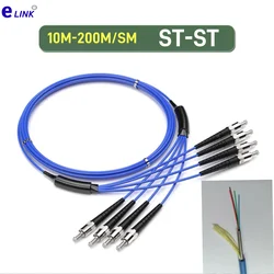 Cable Fibra Óptica Monomodo ST-ST 4 Núcleos Blindado Impermeable