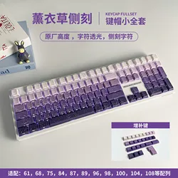 Teclas PBT Degradado Translúcido Teclado Mecánico Gaming Púrpura Verde