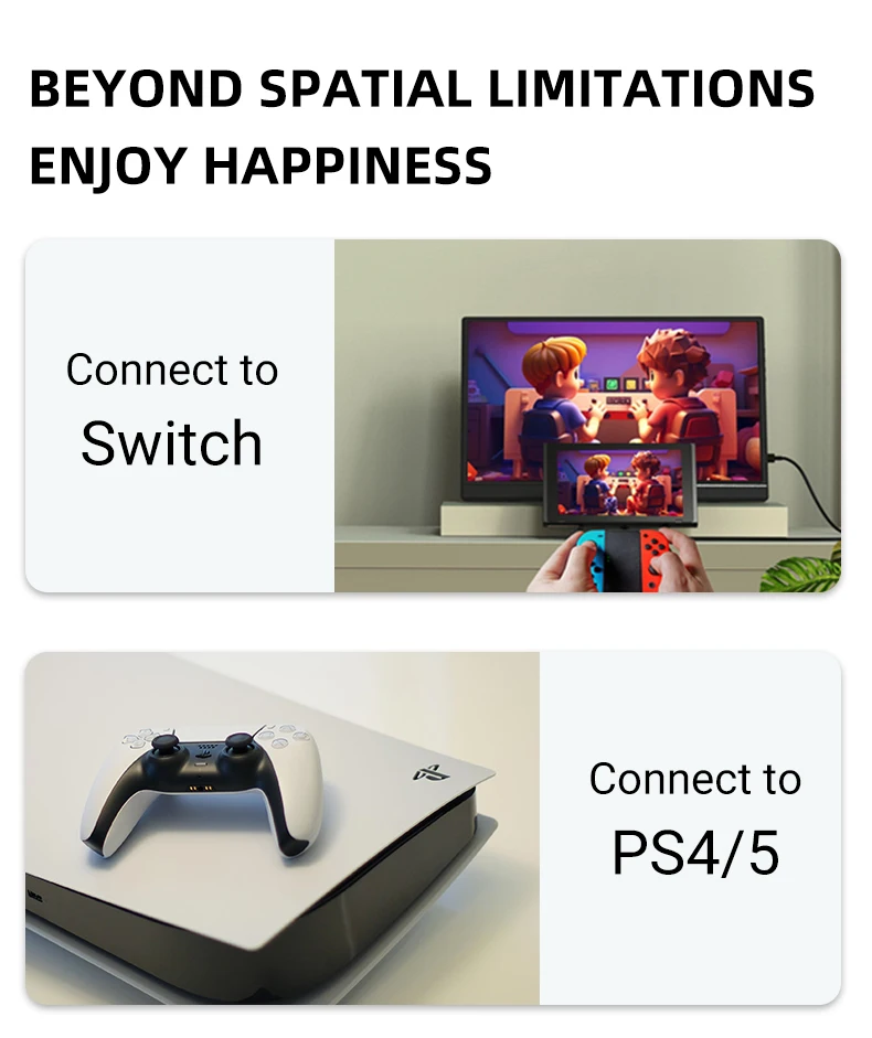 ZSUS 16 "Monitor portátil 100% sRGB 1200P IPS 165hz pantalla de ordenador para juegos para Steam Deck Laptop Switch PS4 PS5 Xbox - imagen 3