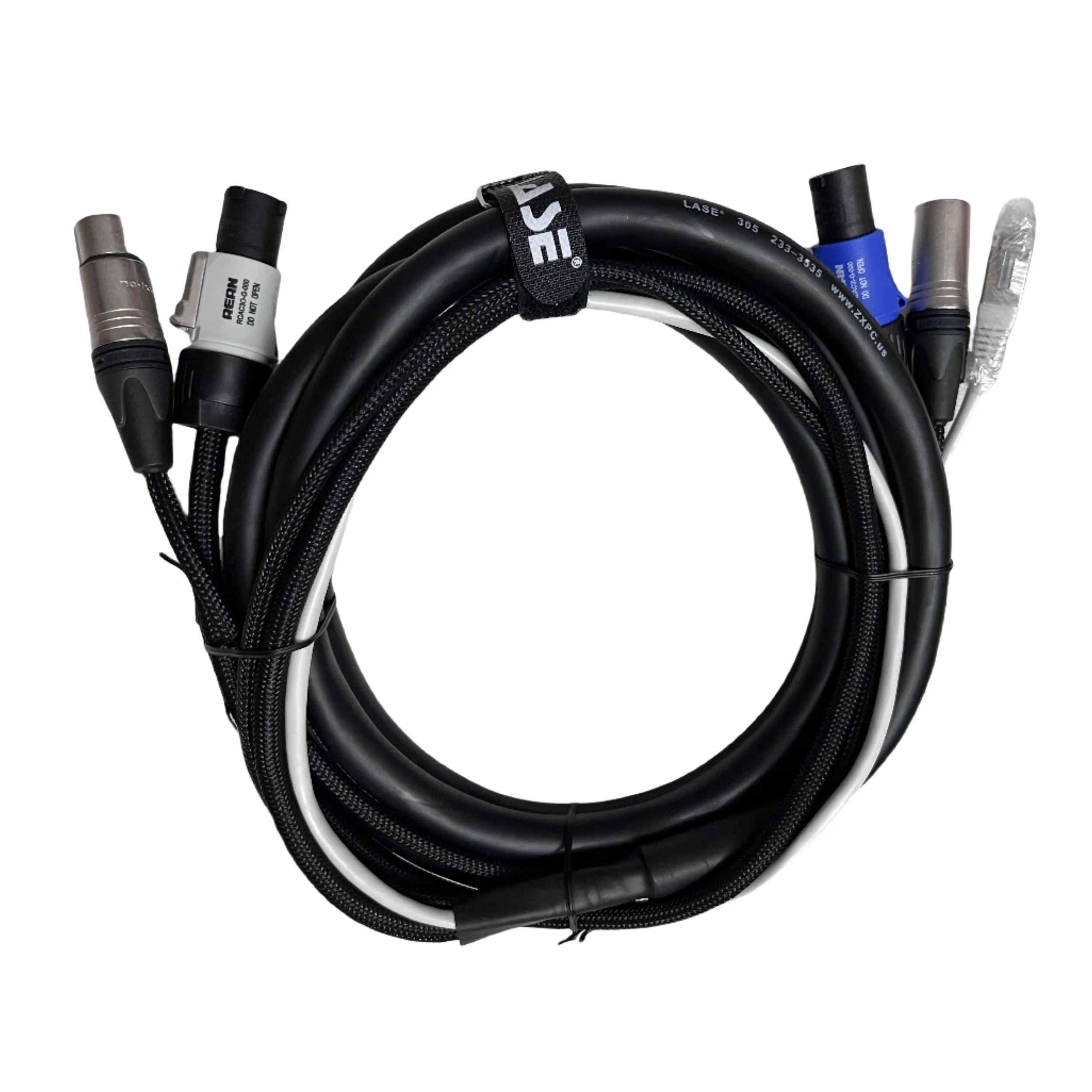 LASE-Cable combinado de Audio y datos triamés, 12 pies (3,65 M), para altavoz alimentado Line Array - imagen 2