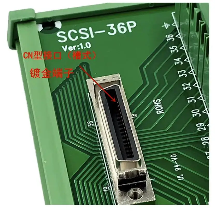 La estación de terminales SCSI 36 reemplaza la estación de terminales de maletero de Advantech SCSI-36P CN, placa Convertidora de tarjeta de adquisición de ranura - imagen 2