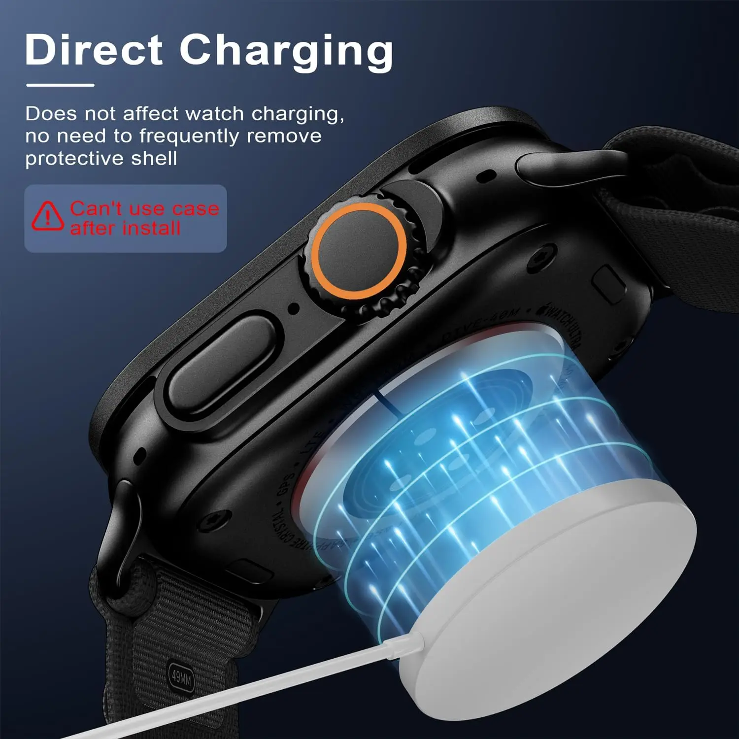 Protector de pantalla de vidrio templado para Apple Watch Ultra 2 Ultra2, 49MM, 49 MM, protección de película, 2 uds. - imagen 4